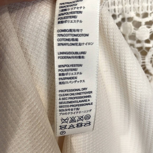 Rebecca Minkoff Ivory Lace Insert Sleeveless Dress - Picture 10 of 10